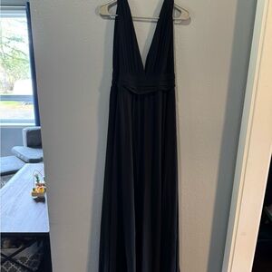 Elegant Black Evening Dress sz Medium Bump Friendly!!